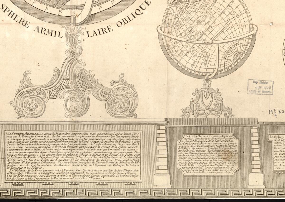 This old map of Introduction a La Géographie: Carte Des Diverses Positions De La Sphere, Des Systhèmes De L&