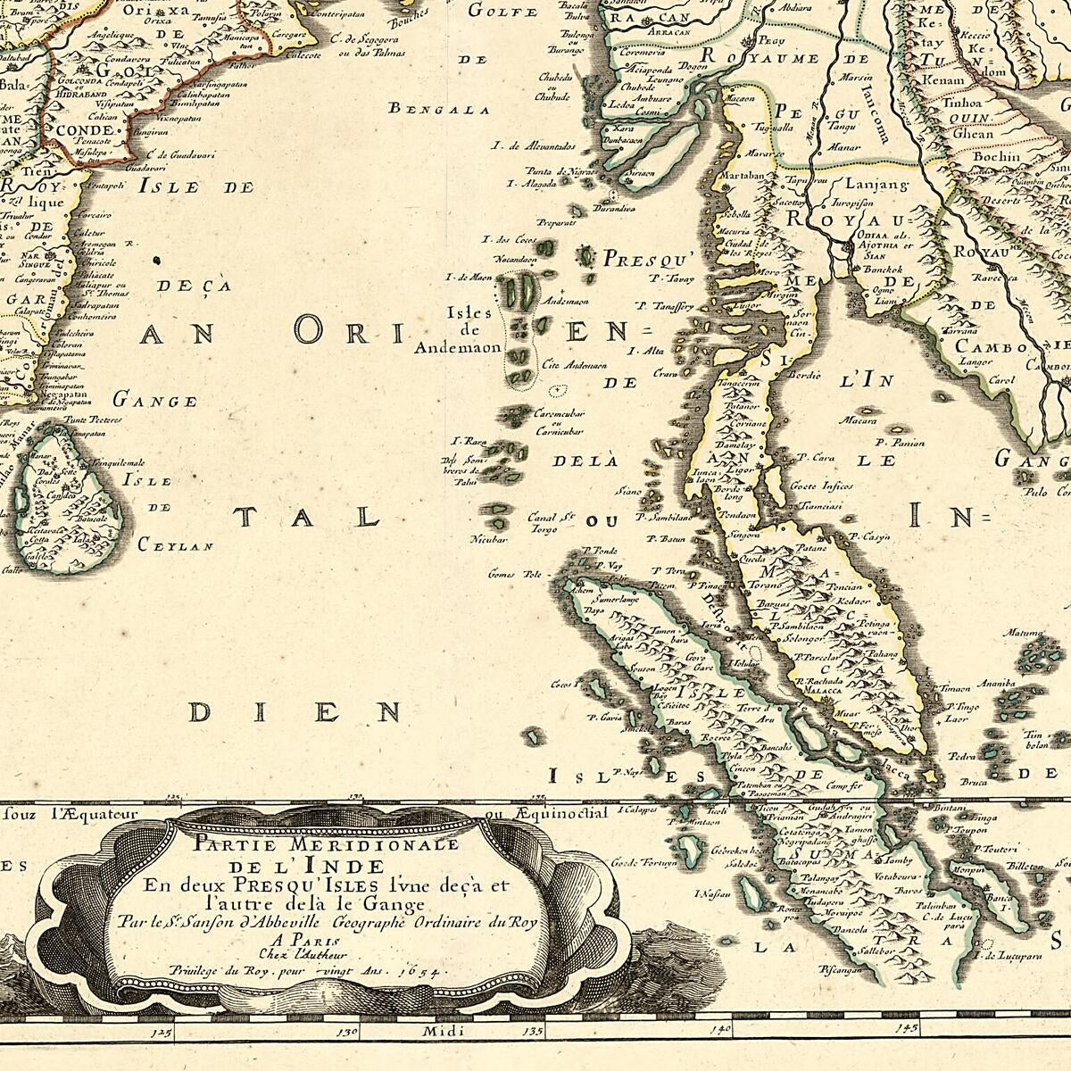 This old map of Partie Meridionale De L&