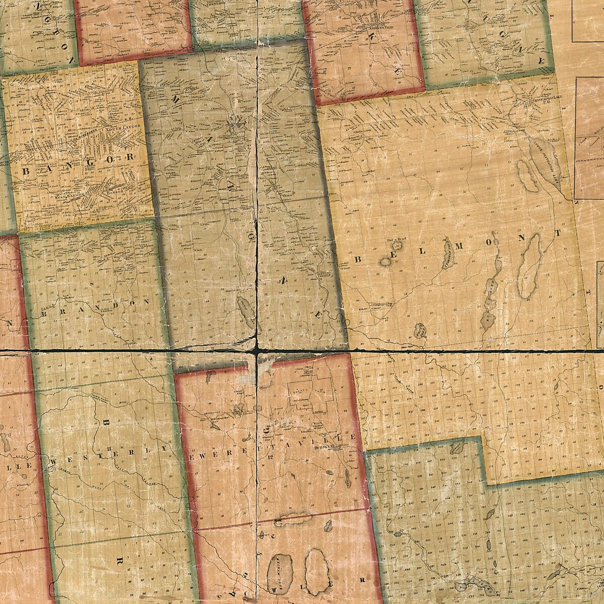 This old map of Map of Franklin County, New York : from Actual Surveys from 1858 was created by Robert Pearsall Smith, Dawson & Co Taintor in 1858