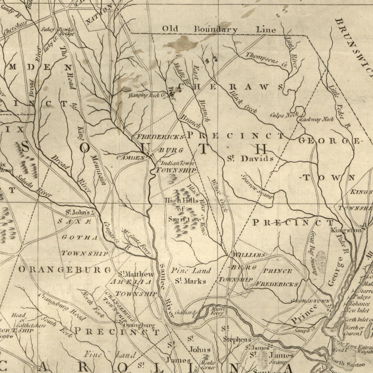 This old map of A New and Accurate Map of the Province of South Carolina In North America from 1779 was created by  in 1779