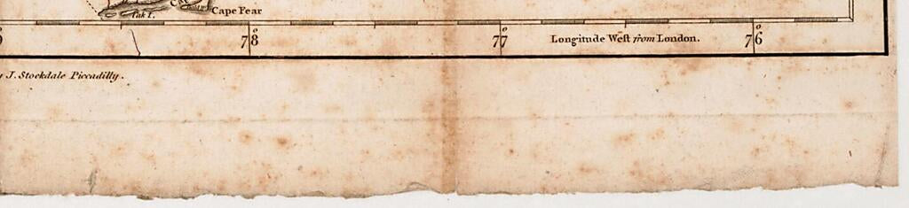 This old map of A Map of North Carolina : from the Best Authorities from 1794 was created by William Harrison, Jedidiah Morse, John Stockdale in 1794