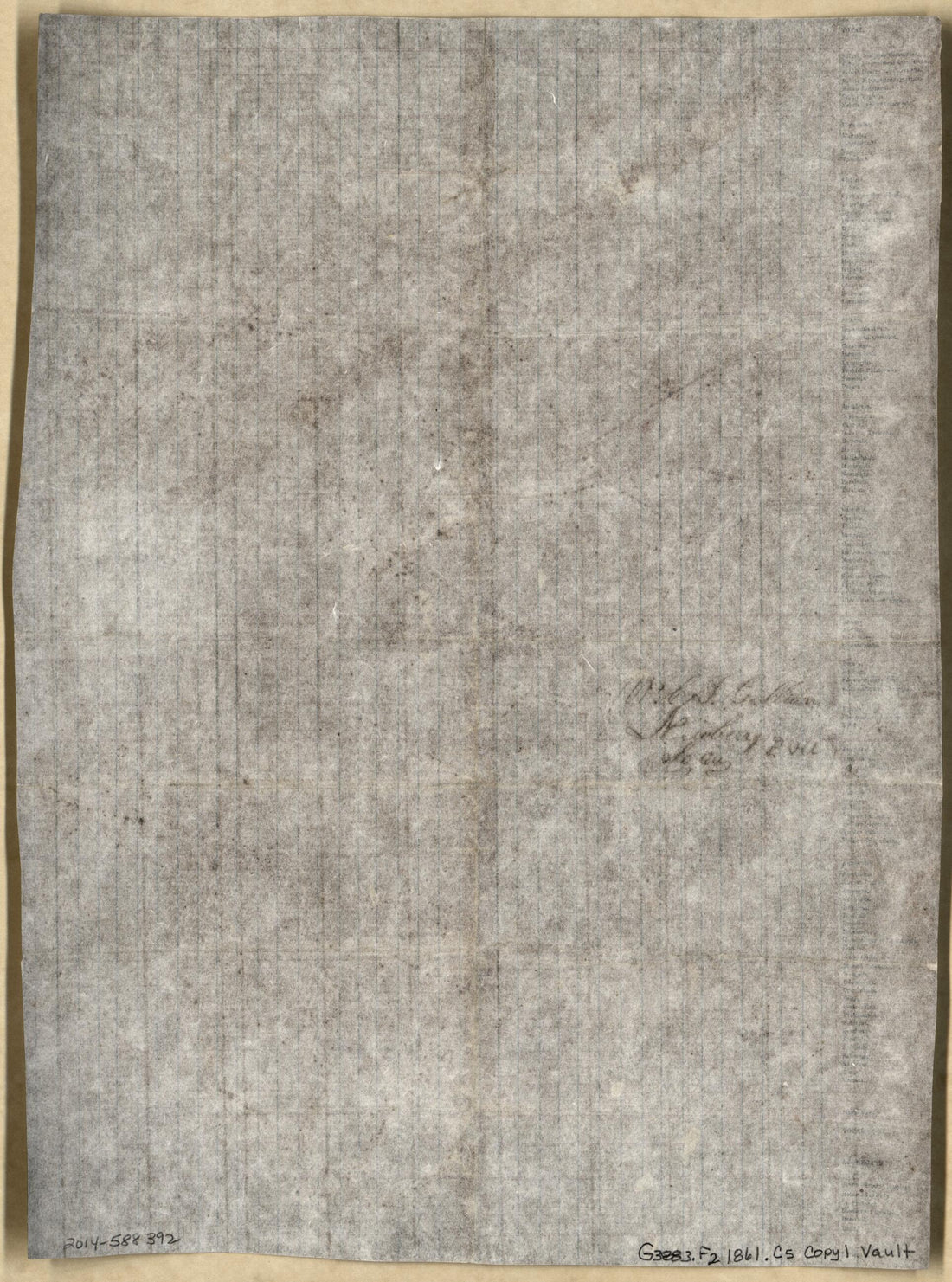 This old map of A Civil War Field Map of Fairfax County, Virginia With Fort Coccoran from 1861 was created by in 1861