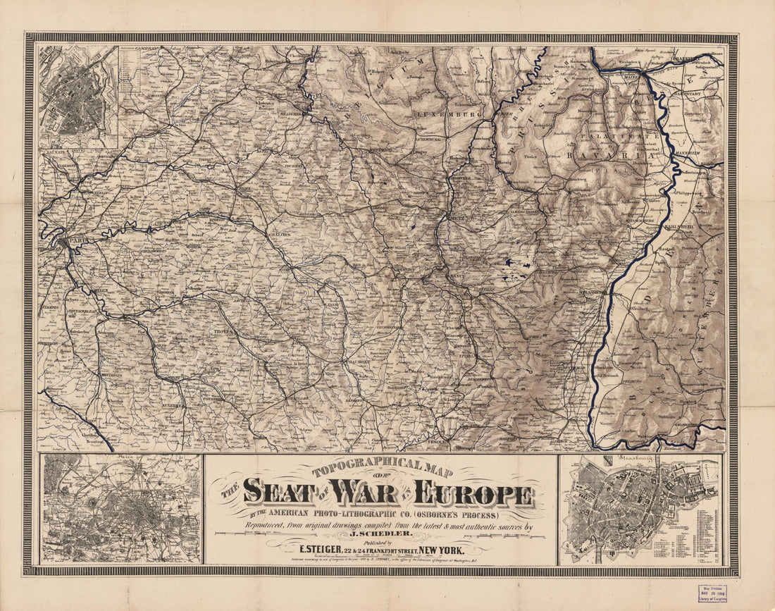 This old map of Lithographic Co. (Osborne&