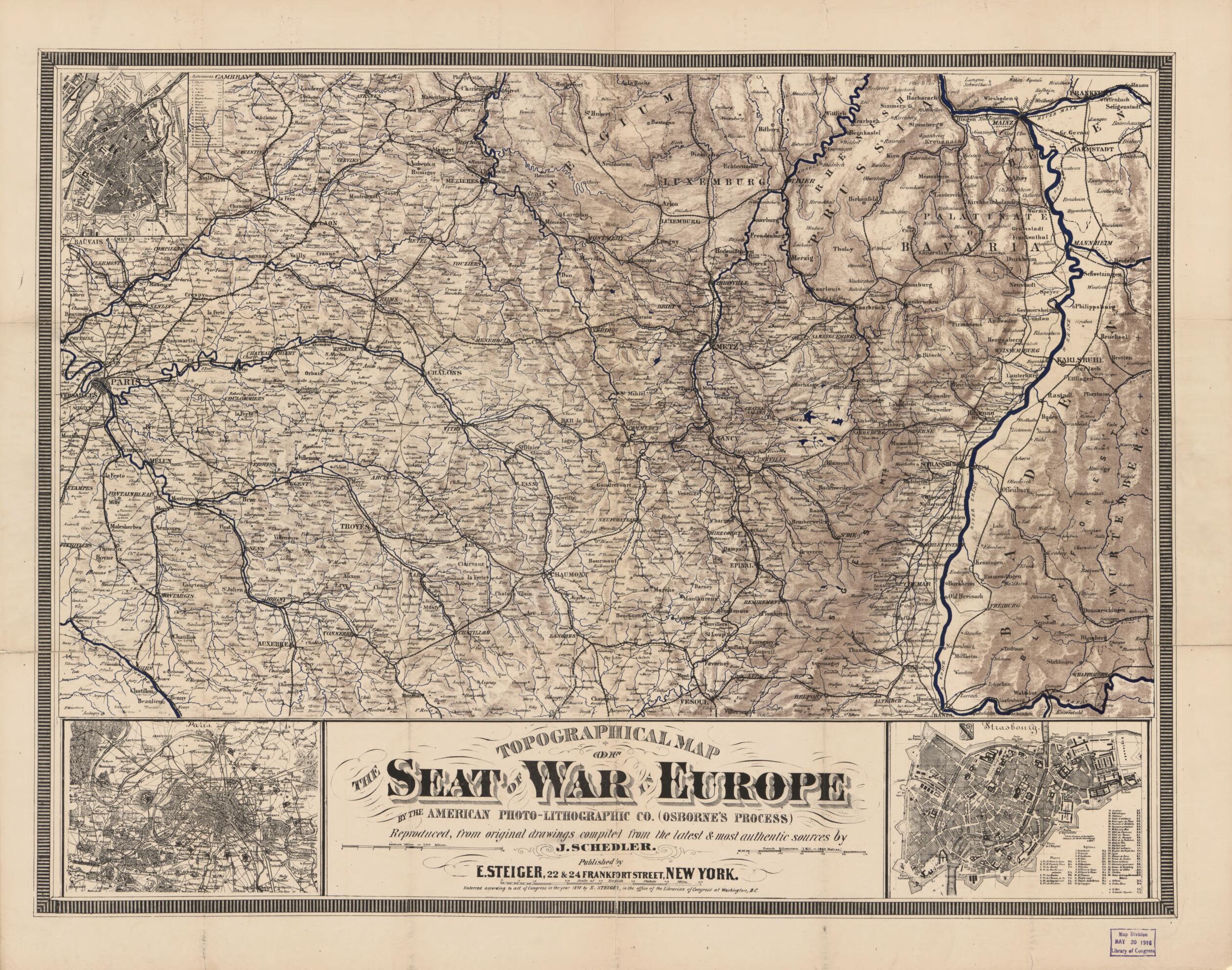 This old map of Lithographic Co. (Osborne&