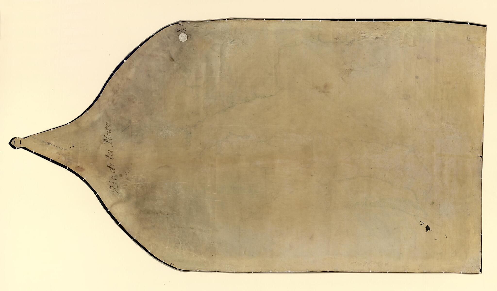 This old map of Nueba Descripcion De El Gran Rio De La Plata Nuebmente Corregido, De Muchos Errores, Expresando Las Brazas Que Ay De Bajamar, Ordinaxia Admirtiendo Que Enlas Mareas Grandes, Que Suseden, Conlos Vientos, Sure Y Sueste, Crese El Agua, Algo