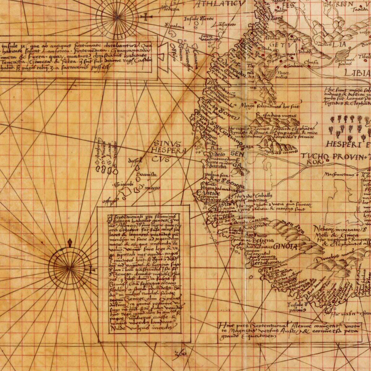 This old map of Manuscript Copy of Sheet 6 of Waldseemüller&
