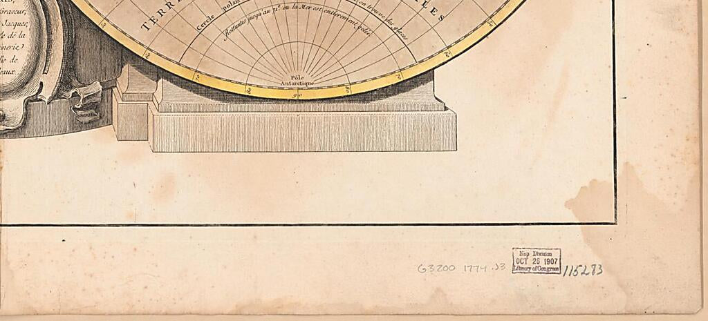 This old map of Mappe Monde, Ou Description Du Globe Terrestre : Assujettie Aux Observations Astronomiques from 1774 was created by Jean Denis Janvier in 1774