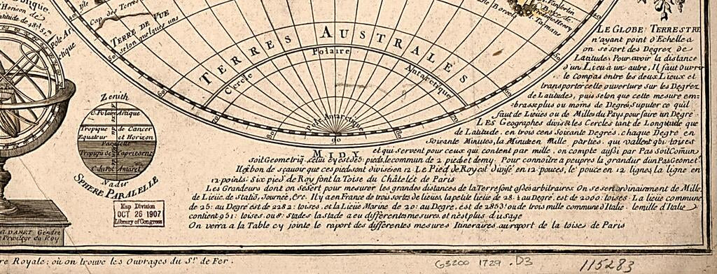 This old map of Carte Generale De La Terre : Ou Mappe Monde Auec Les Quatre Principau & Sistemes & Les Figures Des Sept Planetes Le Tout Selon Les Nouvelles Obseruations from 1729 was created by Guillaume Danet in 1729