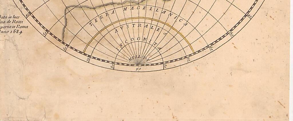 This old map of Mappa Mondo O Vero Carta Generale Del Globo Terestre : Rapresentato In Due Planisferi è Nouamente Coretta E In Piu Parte Aumentata Secondo Le Relatione Piu Recente from 1684 was created by J. Luillier, Nicolas Sanson in 1684