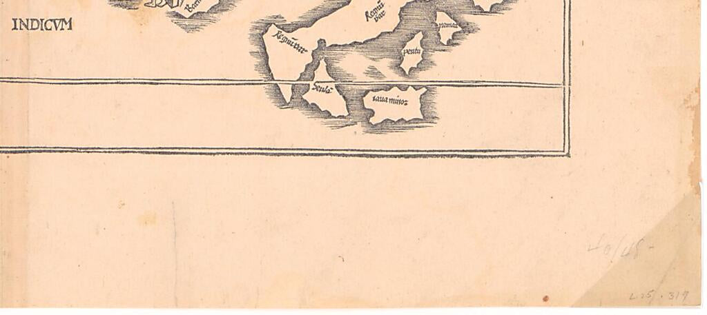 This old map of Tabula Noua Totius Orbis. (Tabula Nova Totius Orbis) from 1541 was created by Lorenz Fries,  Ptolemy, Gaspard Trechsel in 1541
