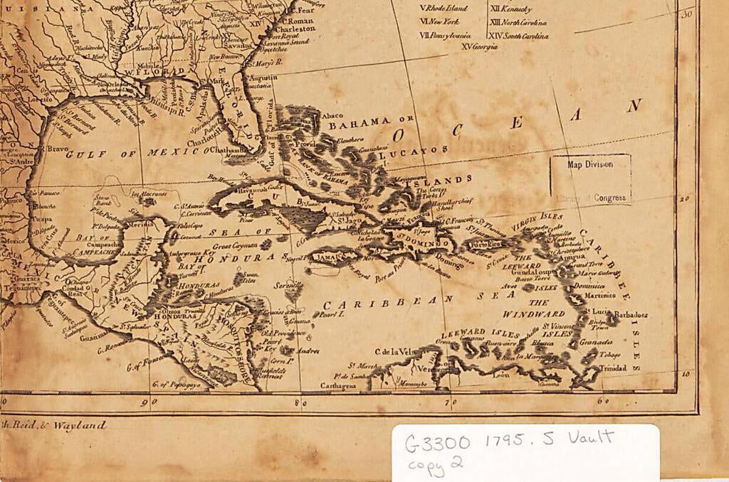 This old map of A General Map of North America Drawn from the Best Surveys from 1795 was created by John Scoles, Reid & Wayland Smith, William Winterbotham in 1795