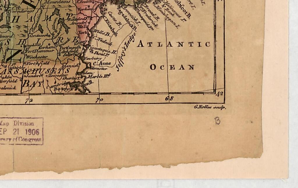 This old map of A New and Accurate Map of the Present Seat of War In North America from 1759 was created by G. Rollos in 1759