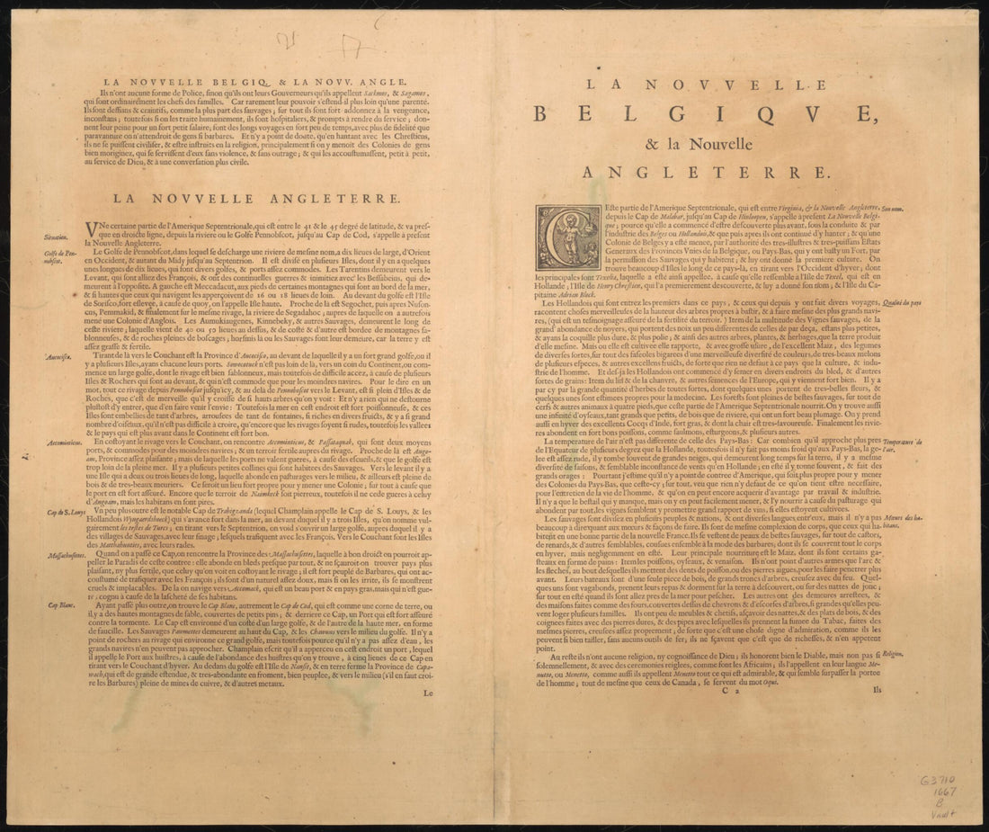 This old map of Nova Belgica Et Anglia Nova from 1635 was created by Willem Janszoon Blaeu in 1635