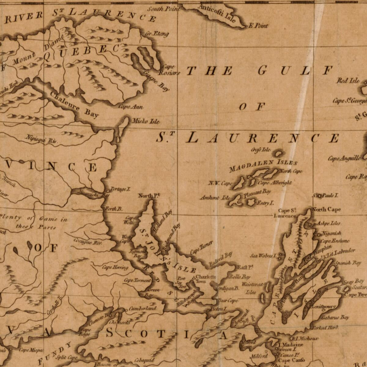 This old map of A New and Accurate Map of the Province of Nova Scotia In North America : from the Latest Observations from 1781 was created by  in 1781