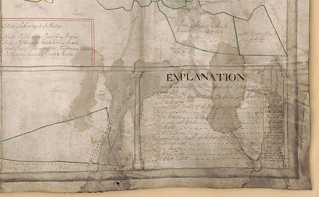 This old map of A Map of the Estate of Edward Vernon Esquire from 1722 was created by Jno Miller, Edward Vernon in 1722