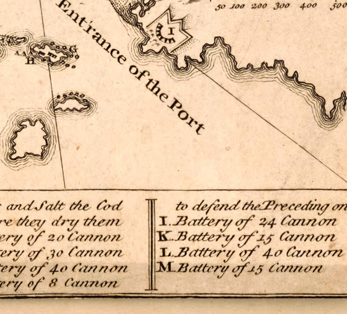 This old map of A Plan of the Town and Harbour of Louisbourg In the Island of Cape Breton : Taken from Ye French On June 17 1745 by Ye New England Men Under Ye Command of General Pepperell, Assisted by Ye British Fleet Commanded by Admiral Warren from 17