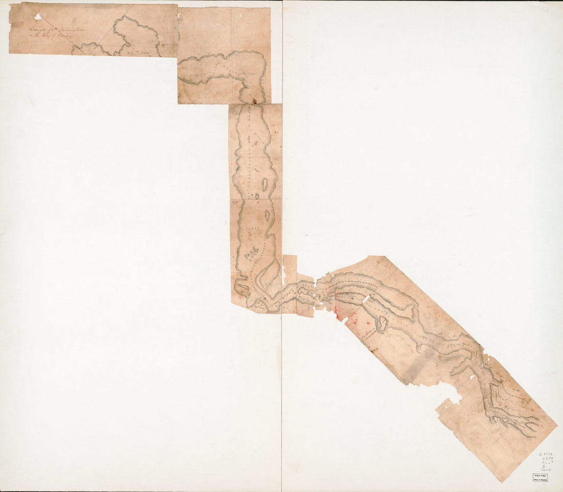 This old map of Draught of St. Johns River In the Bay of Funday from 1780 was created by in 1780