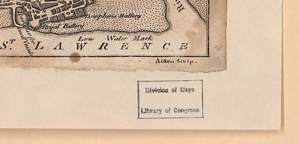 This old map of A Plan of Quebec, Metropolis of Canada In North America from 1775 was created by Robert Aitken in 1775