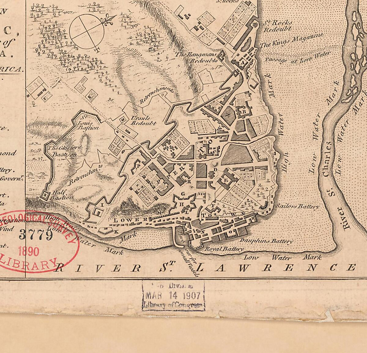 This old map of A Plan of Quebec, Metropolis of Canada In North America from 1759 was created by  in 1759