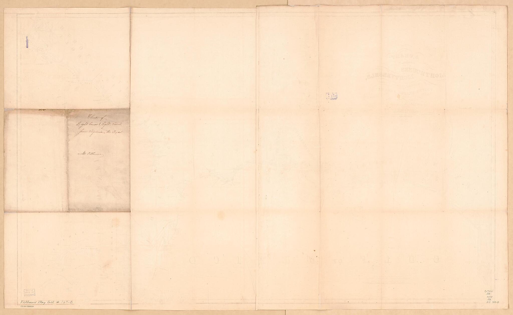 This old map of A Chart Exhibiting the Lighthouses and Lightvessels On the Coasts of the United States of America : from Virginia Exclusive to Texas Inclusive (Chart Exhibiting the Lighthouses and Lightvessels from Virginia Exclusive to Texas Inclusive)