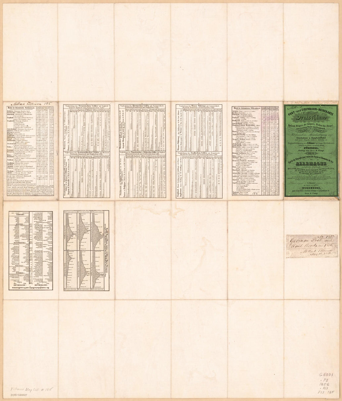 This old map of Und Eisenbahn-Reisekarte--Deutschland, Holland, Die Schweiz, Italien Bis Neapel, Der Grösste Theil Von Frankreich, Ungarn, Polen Etc. : Mit Besonderer Rücksicht Auf Eisenbahnen U. Seedampfschiffahrt (Carte De Voyage Par Voies De Poste E