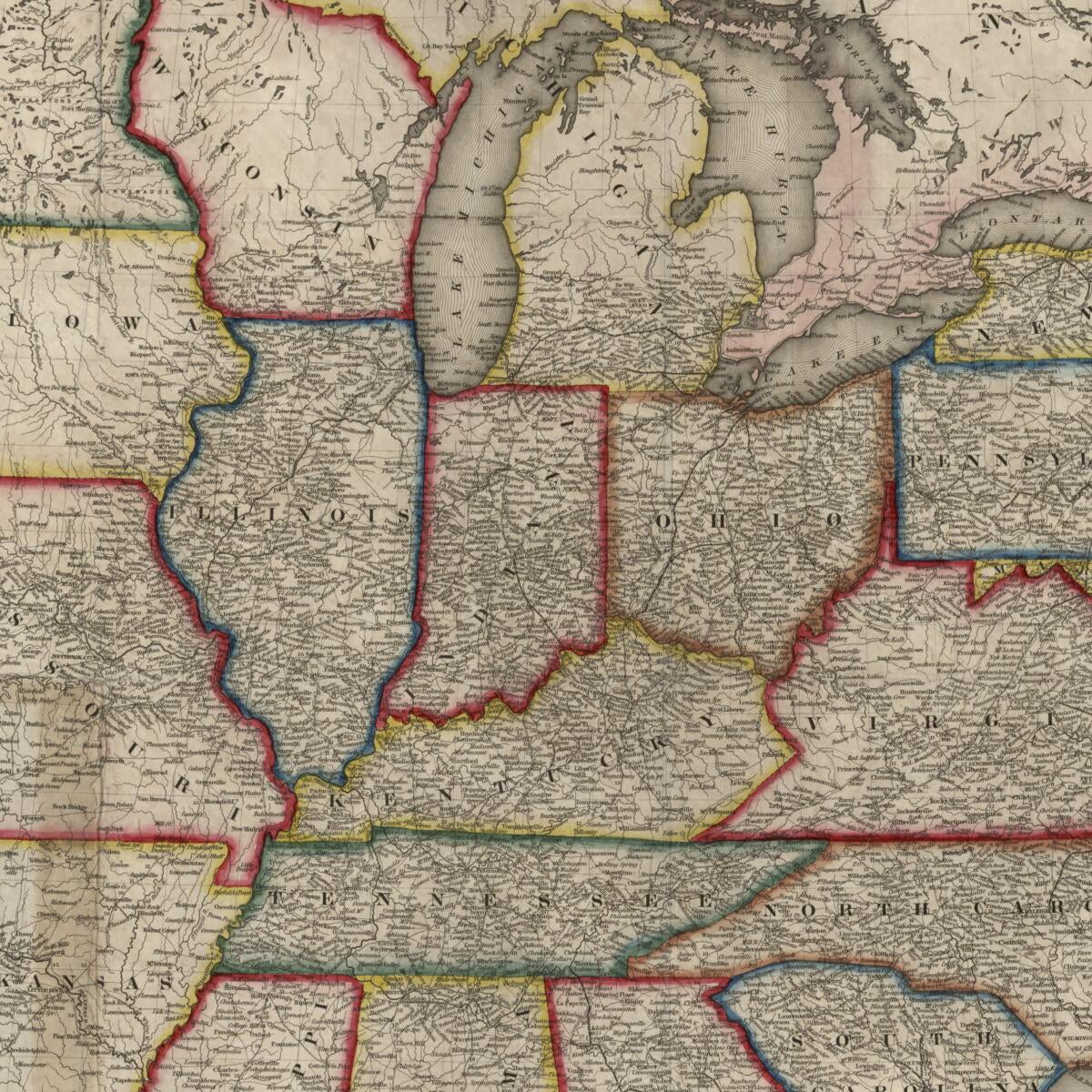 This old map of A New Map for Travellers Through the United States of America Showing the Railways, Canals & Stage Roads, With the Distances from 1850 was created by Millard Fillmore,  Sherman & Smith, J. Calvin (John Calvin) Smith in 1850