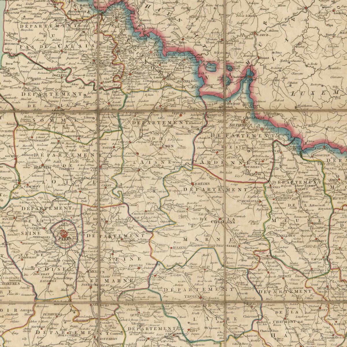 This old map of A Map of the Present Seat of War On the Northern Part of France, Including the Netherlands, Part of Germany &c (Northern France Map of War In from 1793) was created by John Cary, Millard Fillmore in 1793