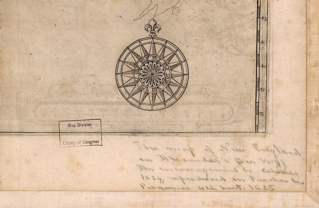 This old map of New England, Nova Scotia, and Newfoundland from 1624 was created by William Alexander Stirling in 1624