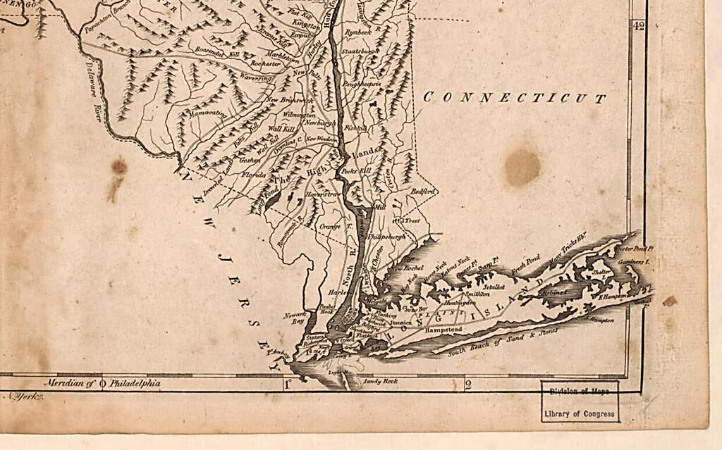 This old map of The State of New York from 1796 was created by John Reid, William Winterbotham in 1796
