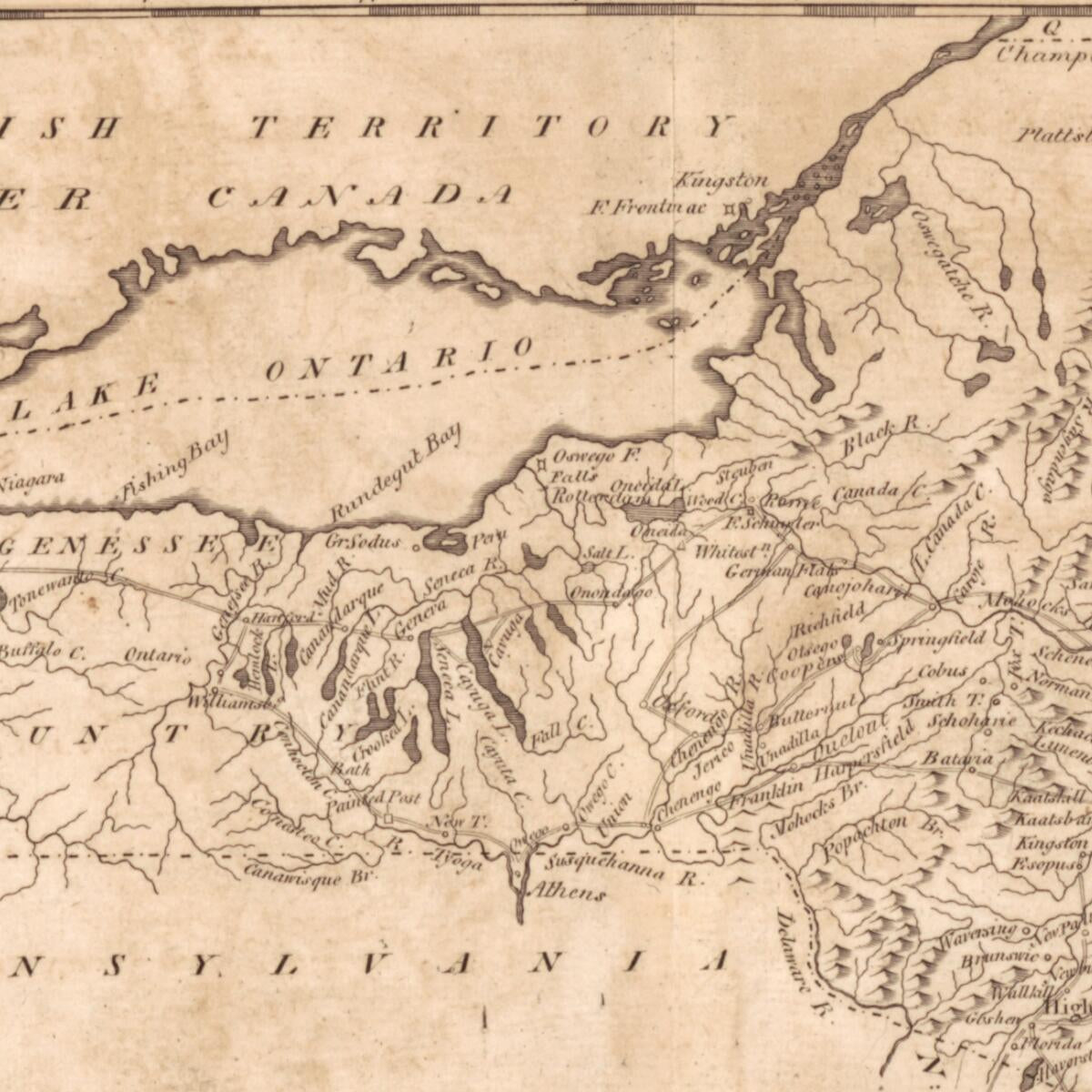 This old map of New York from 1801 was created by Mathew Carey in 1801