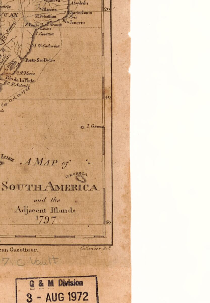 This old map of A Map of South America and the Adjacent Islands, from 1797 was created by Jedidiah Morse in 1797