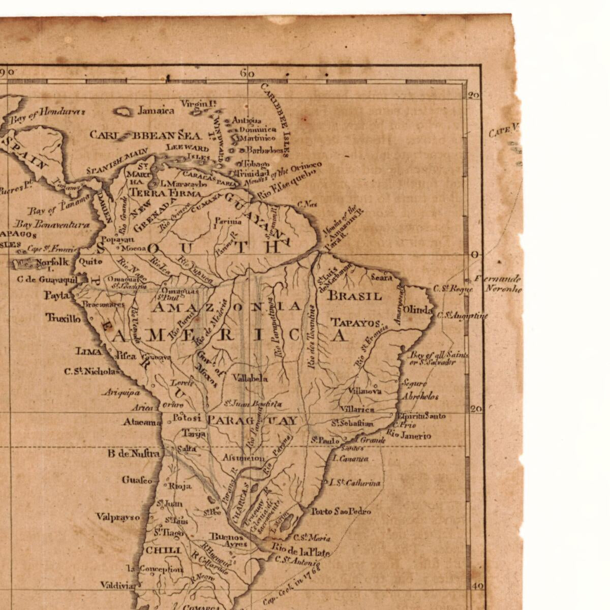 This old map of A Map of South America and the Adjacent Islands, from 1797 was created by Jedidiah Morse in 1797