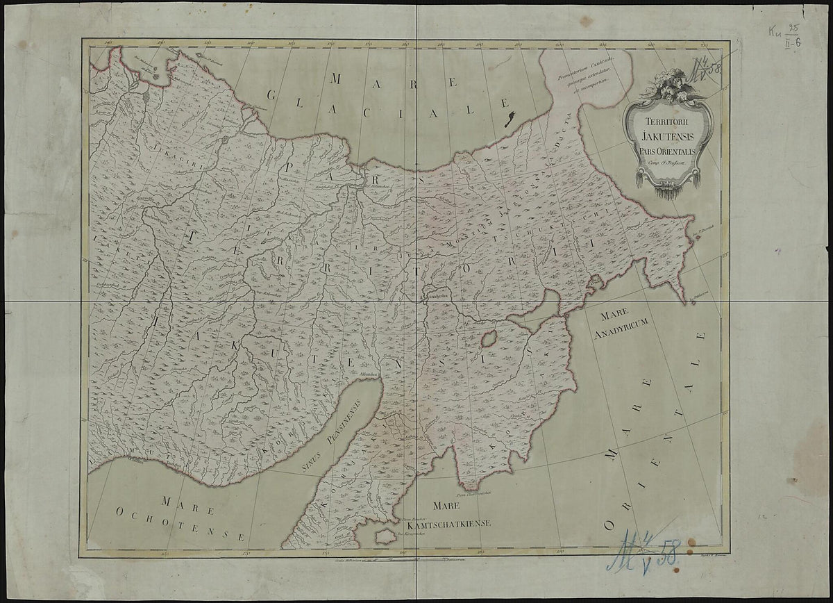 Territorii Jakutensis Pars Orientalis 1770 by Relic Map Company