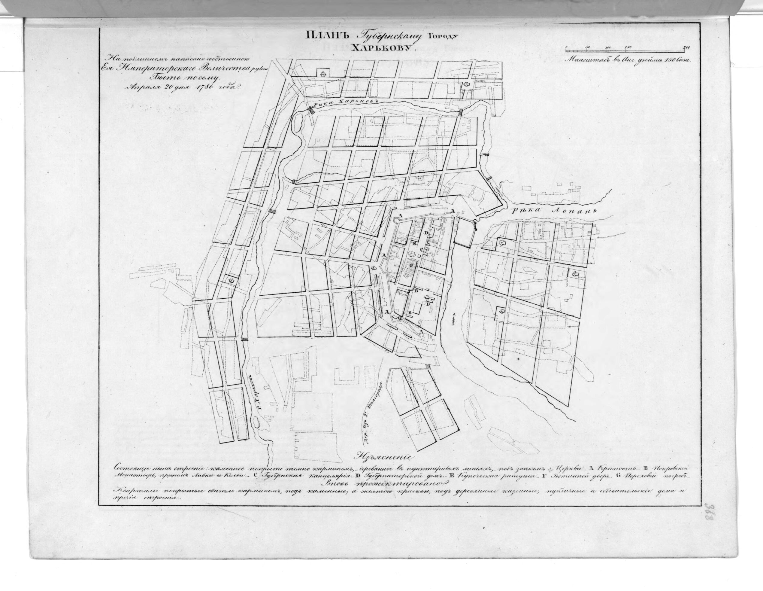 This old map of Plan Gubernskomu Gorodu Khar&