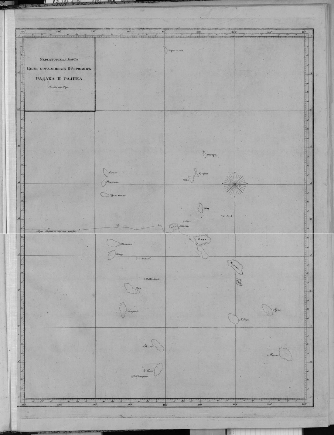 This old map of Merkatorskai︠a︡ Karta T︠S︡epi Koral&