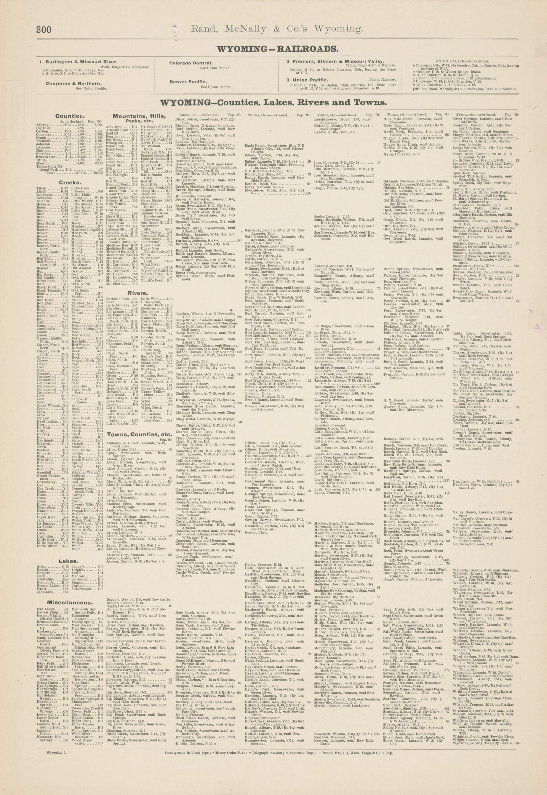 This old map of Rand McNally & Co.&