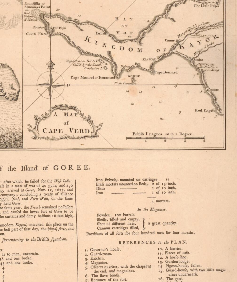 This old map of A Plan of the Island of Goree from 1759 was created by  in 1759