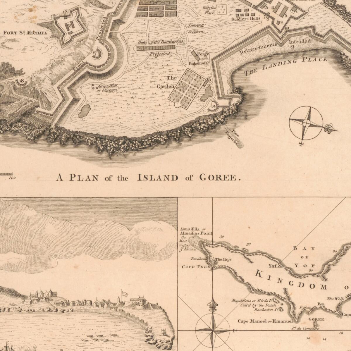 This old map of A Plan of the Island of Goree from 1759 was created by  in 1759