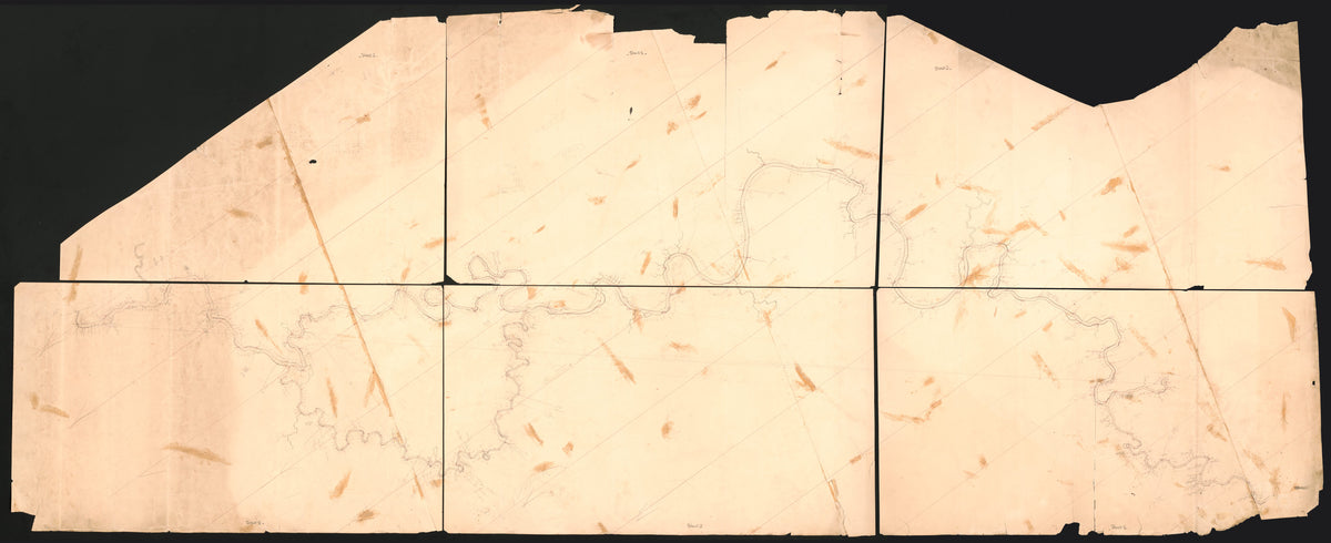 Sketch Map of the Tehuantepec Railroad in 1851 by Relic Map Company
