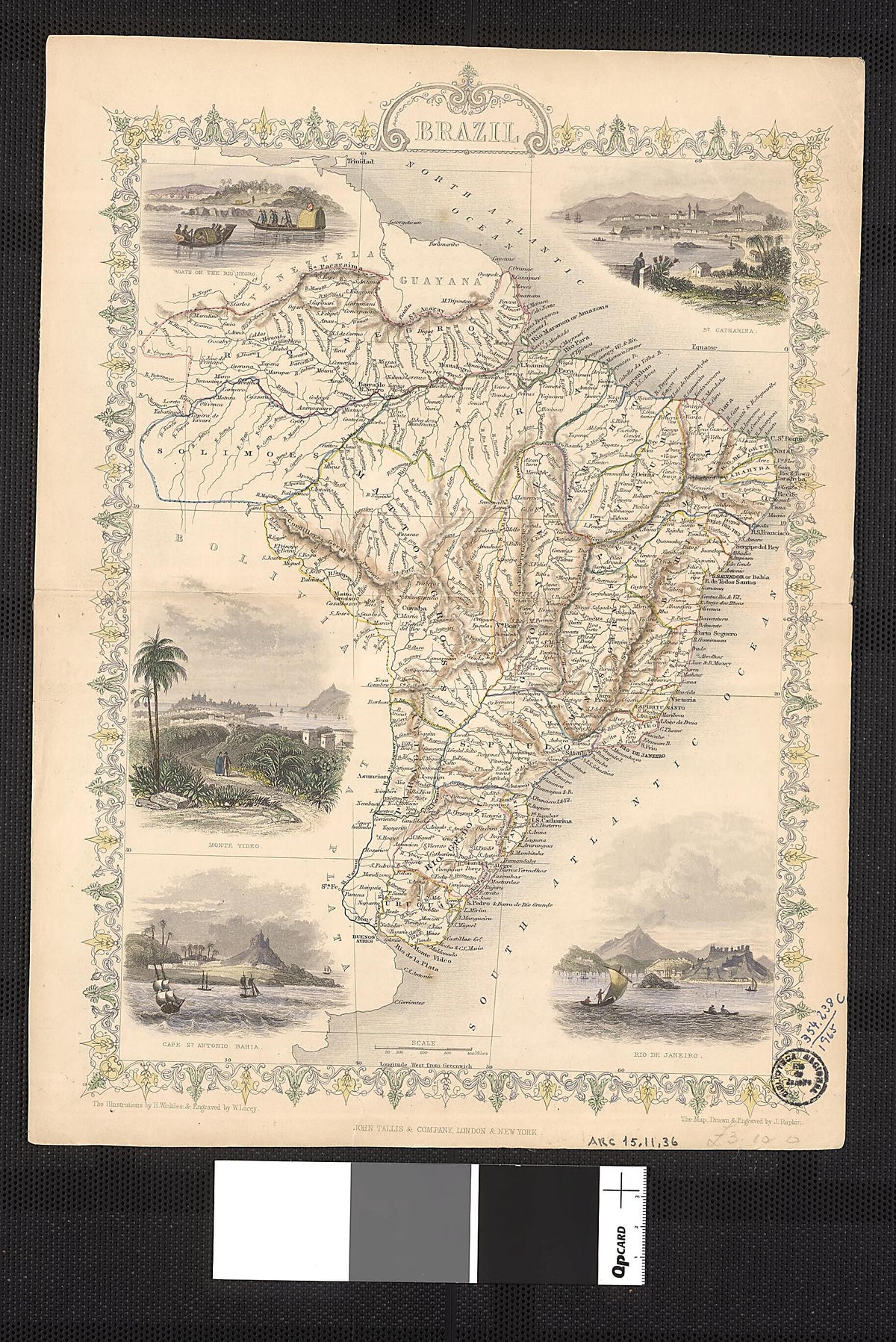 Brazil 1851 by Relic Map Company