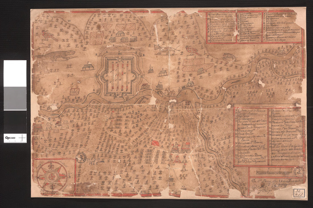 This old map of Map of the Region of the Iténez Or Guaporé River and Its Tributaries. (Plano Da Região Do Rio Itenes Ou Guaporé E Seus Afluentes) from 1767 was created by Miguel Blanco Crespo in 1767