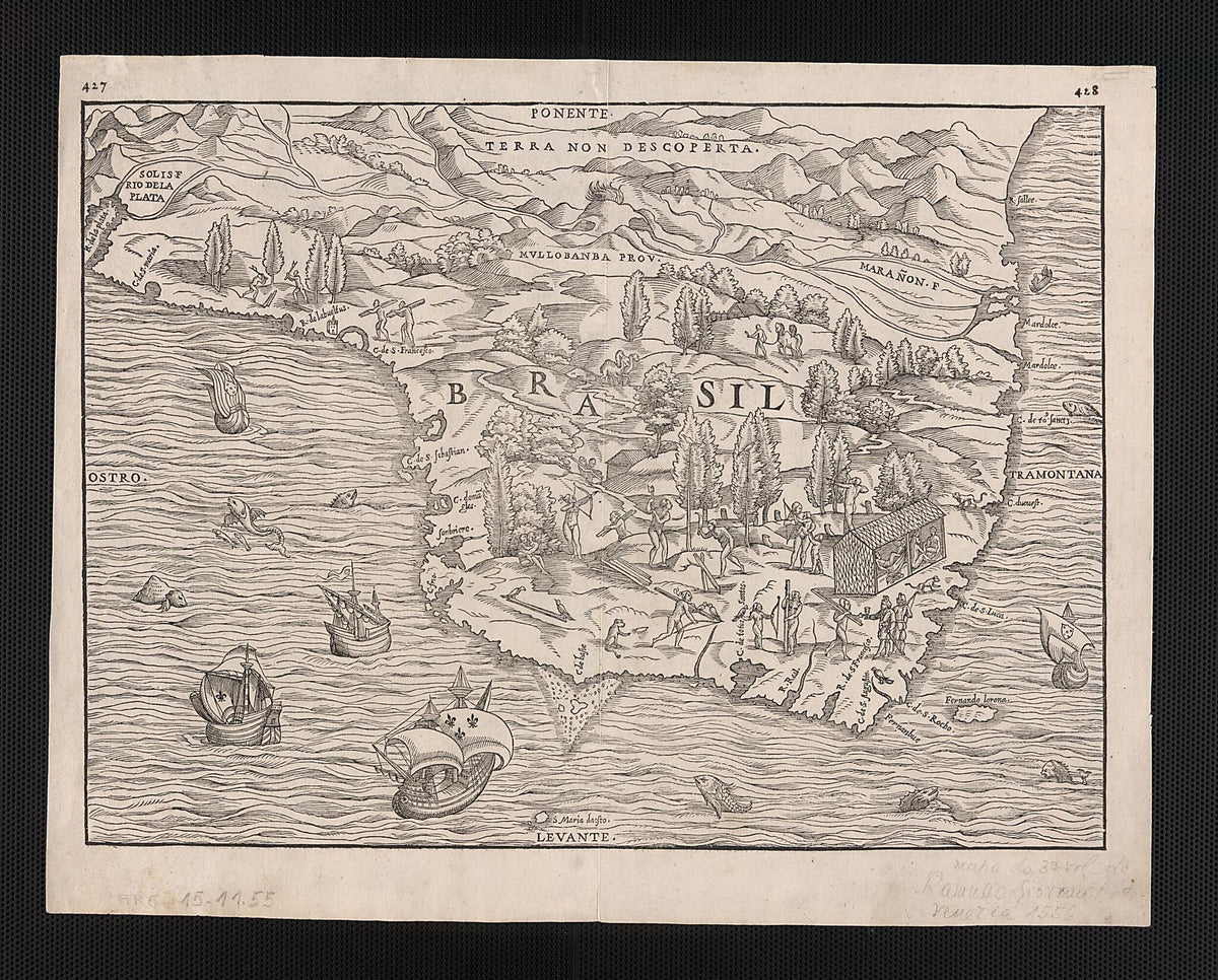 Brazil. (Brasil) 1565 by Relic Map Company