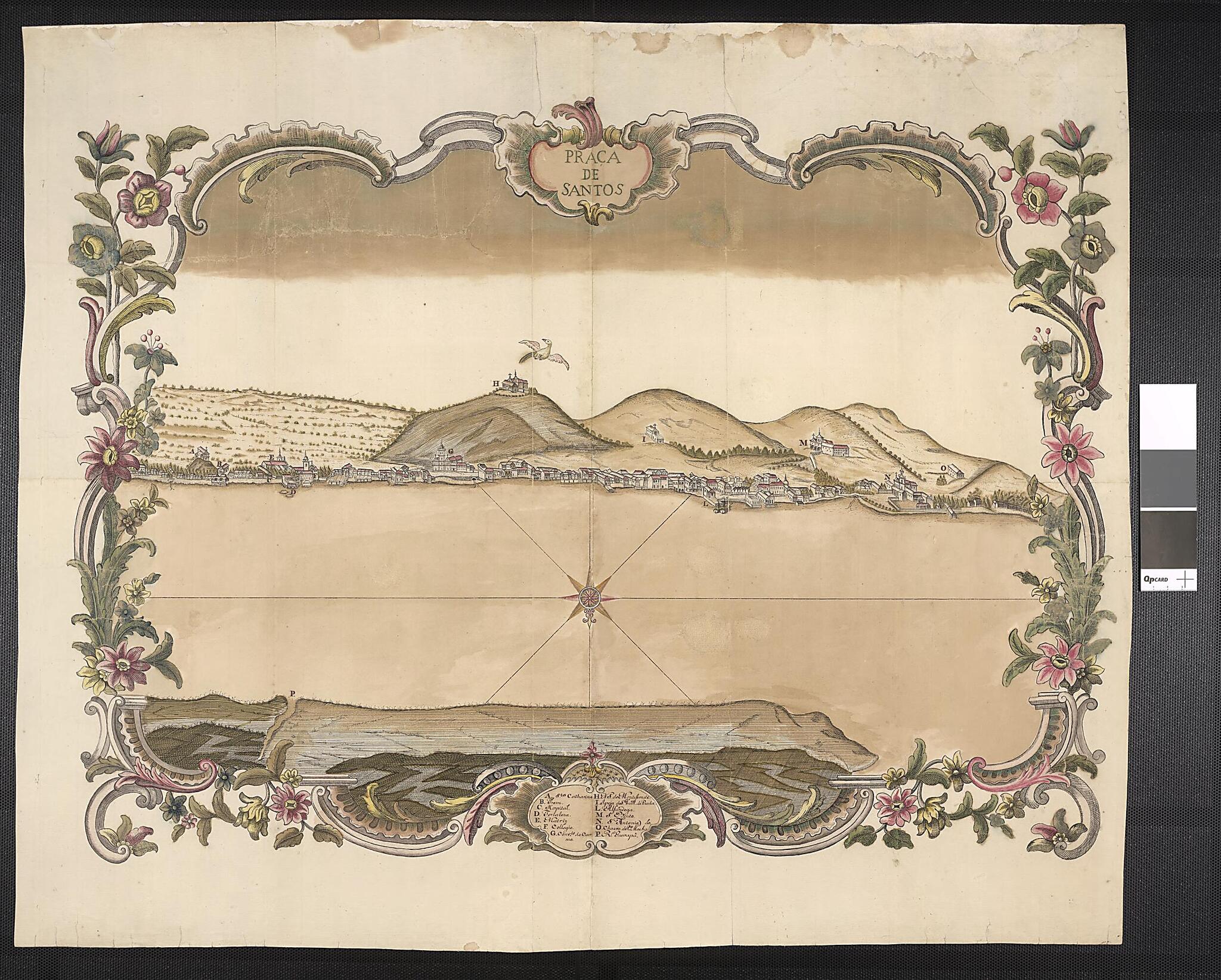 This old map of Town of Santos. (Praça De Santos) from 1700 was created by in 1700