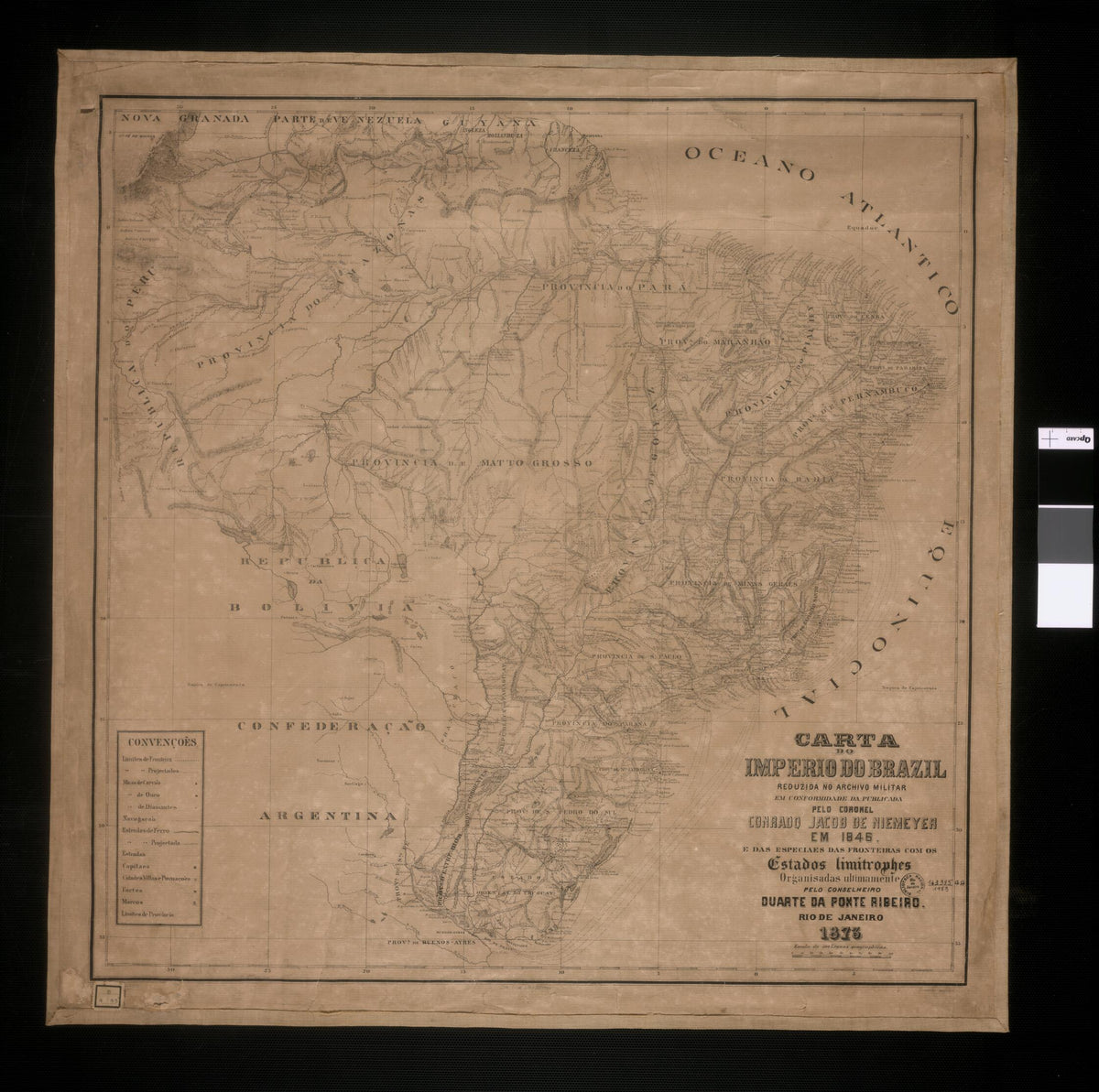 Map of the Brazilian Empire. (Carta Do Império Do Brasil) 1873 by Relic Map Company