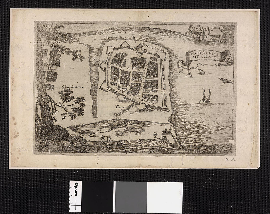 This old map of Fortress of Chaul: Plans of Plazas and Forts of Portuguese Possessions In Asia and Africa. (Fortaleza De Chaul: Plantas De Praças E Fortes De Possessões Portuguesas Na Ásia E África) from 1600 was created by in 1600