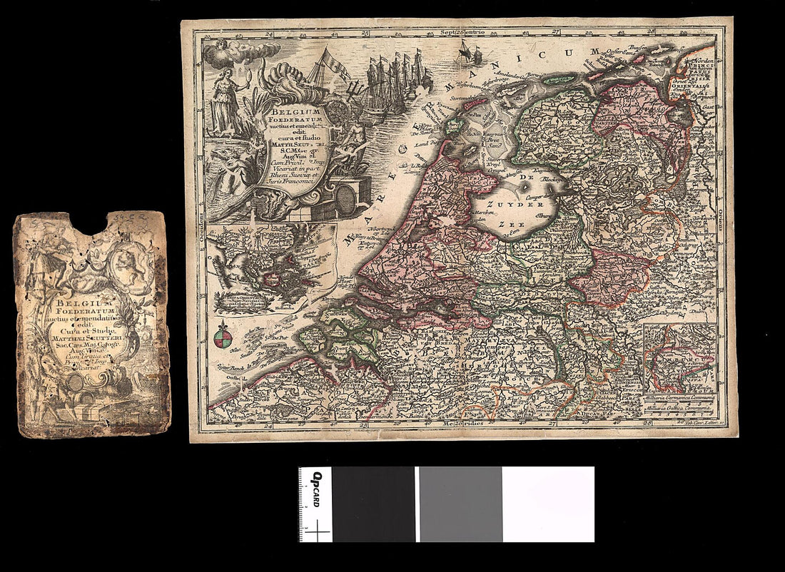This old map of The Dutch Republic, Enlarged and Edited: Produced With the Care and Work of Matthaeus Seutter. (Belgium Foederatum Auctius Et Emendatius / Edit Cura Et Studio Matthaei Seutteri) from 1730 was created by Tobias Conrad Lotter, Matthaeus Seu