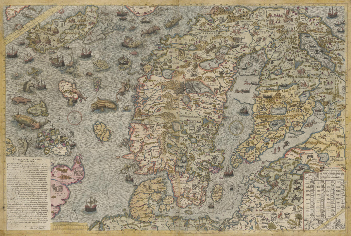 Map of the Sea 1572 by Relic Map Company