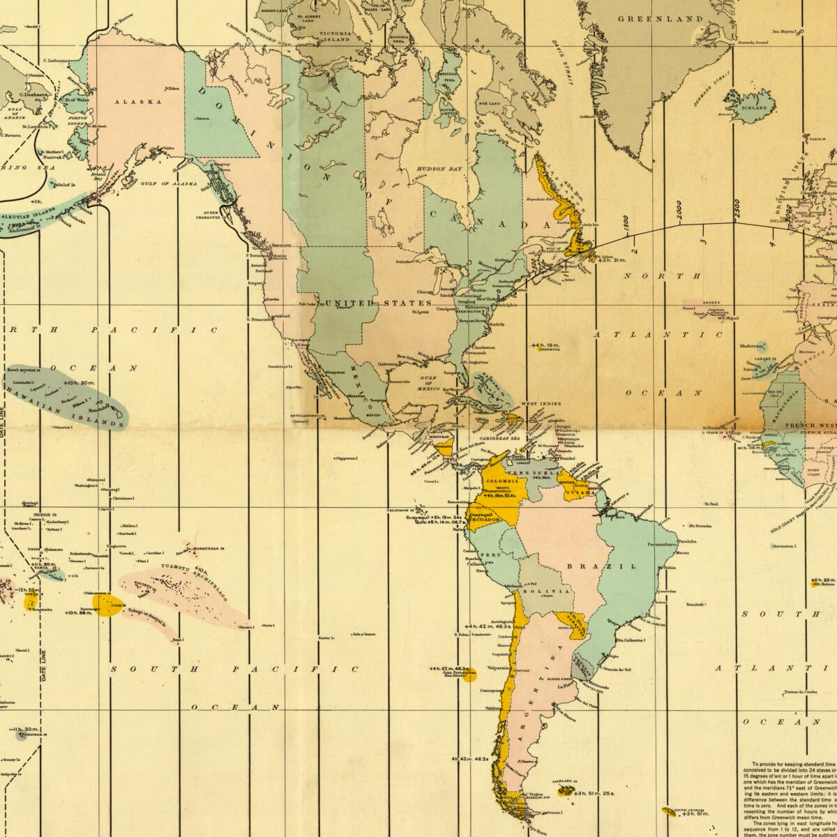 This old map of Time Zone Chart of the World from 1927 was created by Charles A. (Charles Augustus) Lindbergh,  United States. Hydrographic Office in 1927