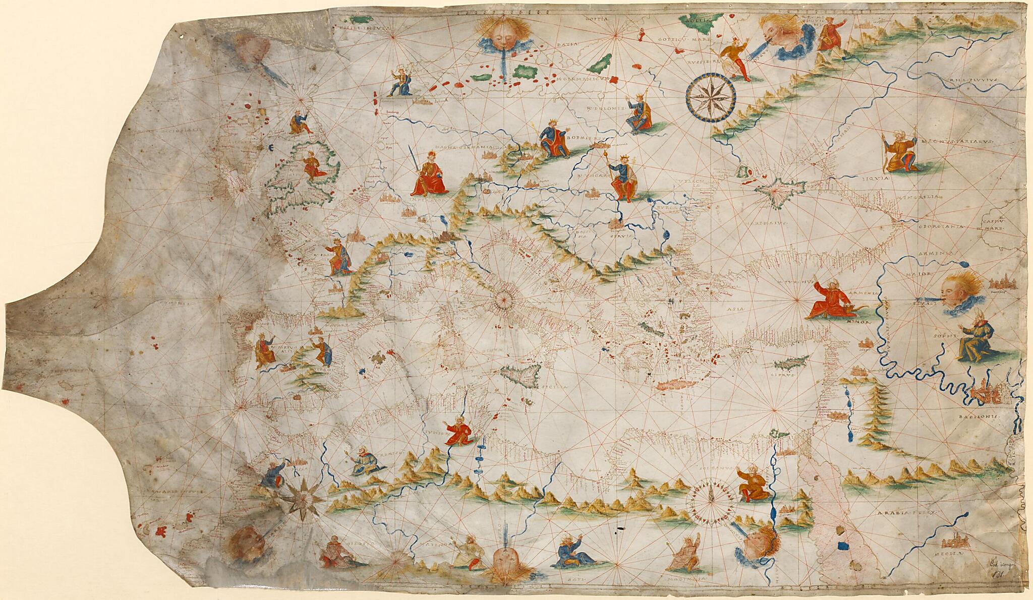This old map of Portolan Chart (Old World) from 1505 was created by in 1505