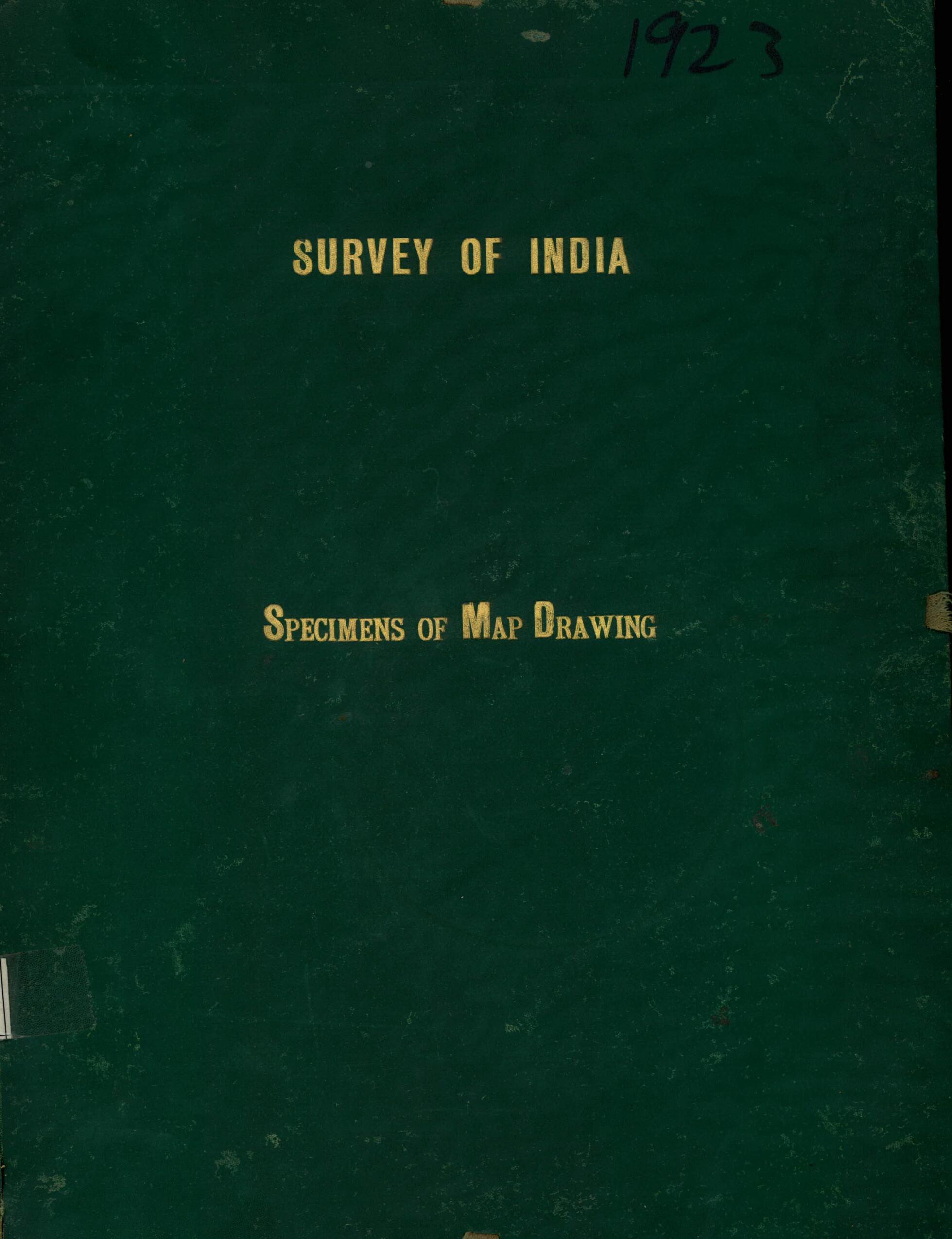 This old map of Survey of India: Specimens of Map Drawing from 1904 was created by F.B. Longe, Survey of India in 1904